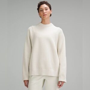 Lululemon Cotton-Blend Crew Neck Sweater